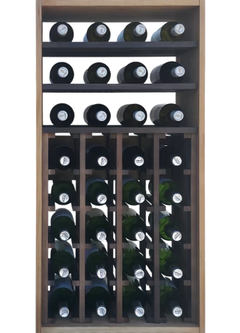 Botellero de madera de pino