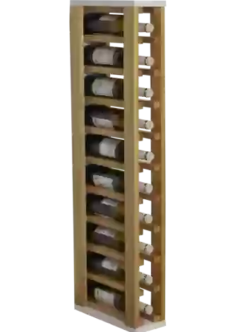 Wooden bottle rack for 10 bottles