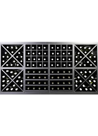 BOTELLERO DOBLE CUBO CON ASPAS.