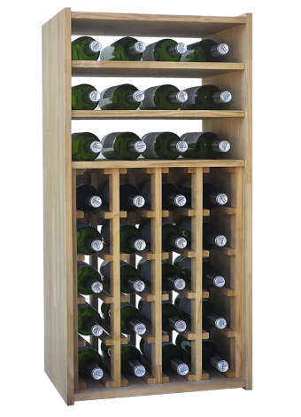 Botellero de madera de pino
