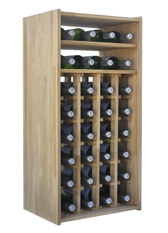 Botellero de madera de pino