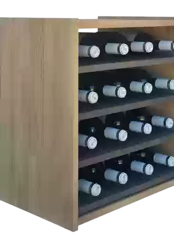 Botellero de madera de pino
