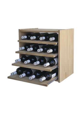 Botellero de madera de pino