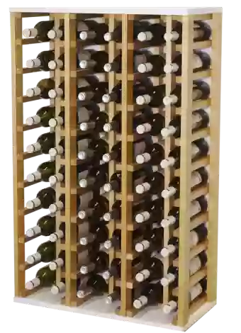 Pine wood bottle racks for 60 Bottles