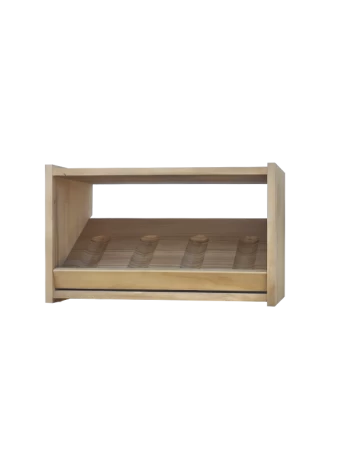 Botellero de madera de pino