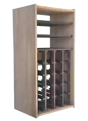 Botellero de madera de pino