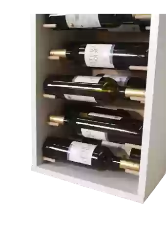Wooden bottle rack for 30 bottles