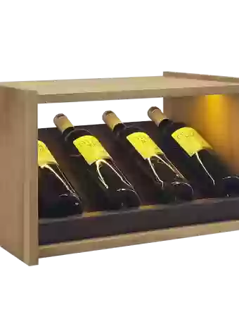 Botellero de madera de pino