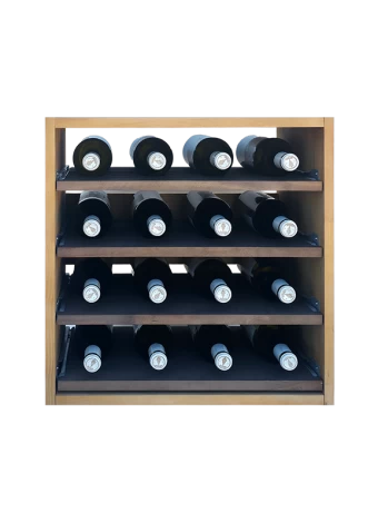 Botellero de madera de pino