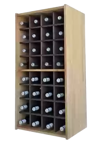 Botellero de madera de pino