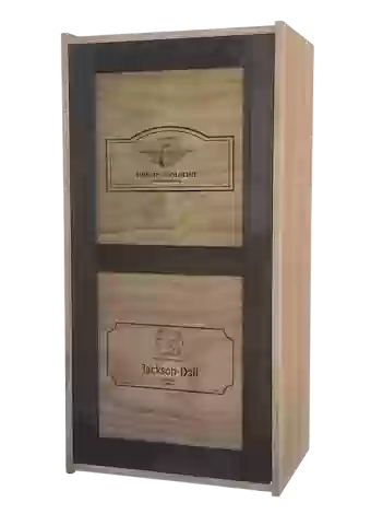 Botellero de madera de pino