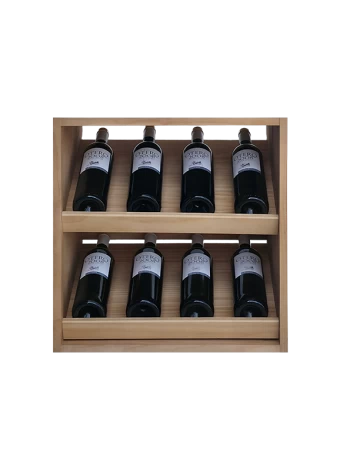 Botellero de madera de pino