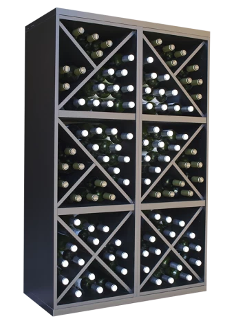 BOTELLERO DE MELAMINA NEGRO