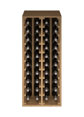 SUPORTE DE GARRAFA DE MADEIRA DE PINHO PARA 40 GARRAFAS