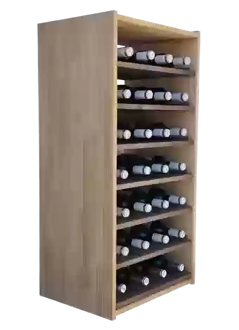 Botellero de madera de pino