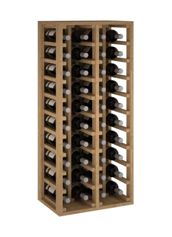 PORTE-BOUTEILLE EN BOIS DE PIN POUR 40 BOUTEILLES