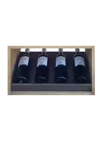 Botellero dos colores en madera de pino de Expovinalia