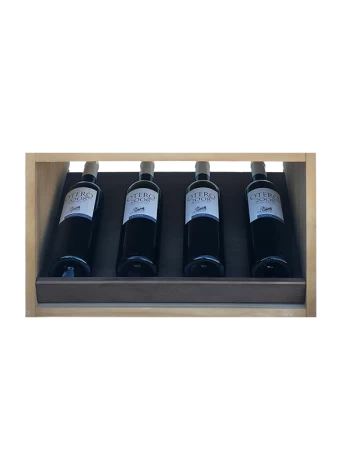 Botellero de madera de pino