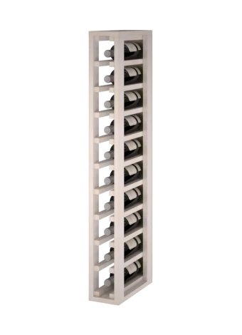 PORTE-BOUTEILLE EN BOIS DE PIN, PEINT BLANC