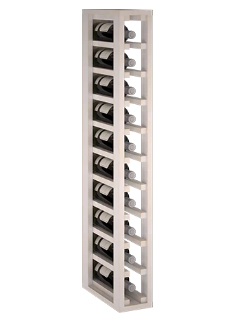PORTE-BOUTEILLE EN BOIS DE PIN, PEINT BLANC