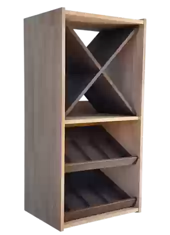Botellero de madera de Pino
