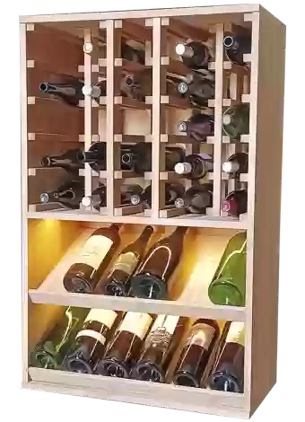 BOTELLERO DE MADERA DE PINO PARA BOTELLAS MAGNUM