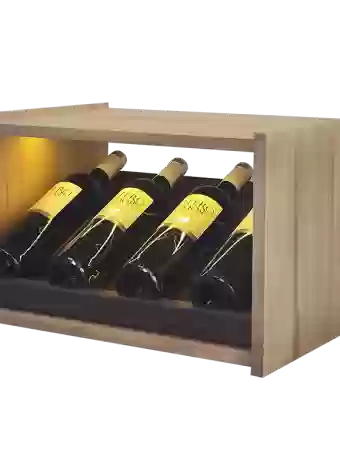 Botellero de madera de pino