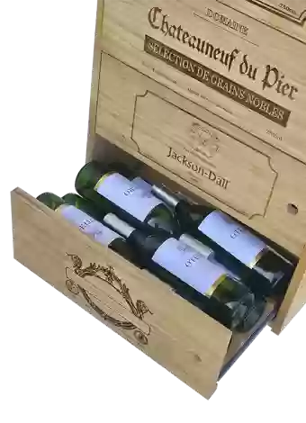 Botellero de madera de pino