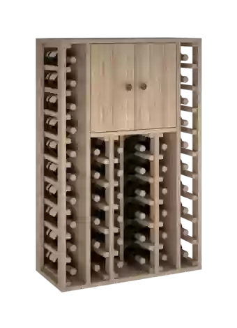 Дубовая деревянная бутылка с дверями