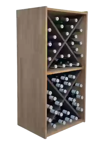 Botellero de madera de pino