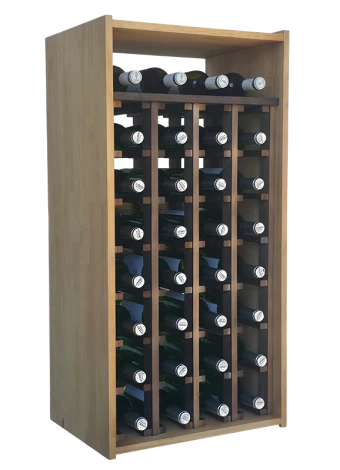 Botellero de madera de pino