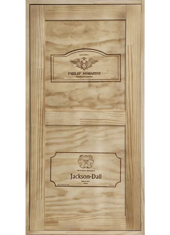 Botellero de madera de pino