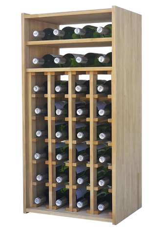 Botellero de madera de pino