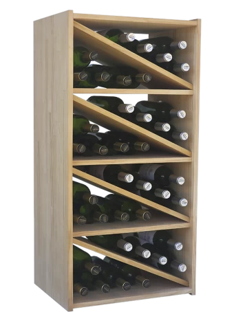 Botellero de madera de pino