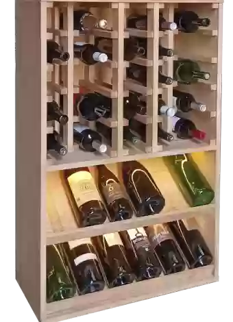 BOTELLERO DE MADERA DE PINO PARA BOTELLAS MAGNUM