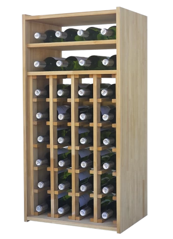 Botellero de madera de pino