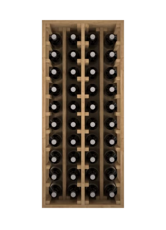PORTE-BOUTEILLE EN BOIS DE PIN POUR 40 BOUTEILLES