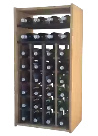 Botellero de madera de pino