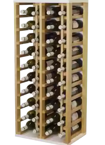 Flaschenhalter aus Holz für 40 Flaschen