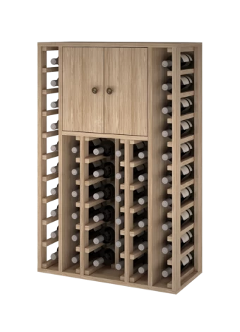 EICHENHOLZFLASCHE MIT TÜREN