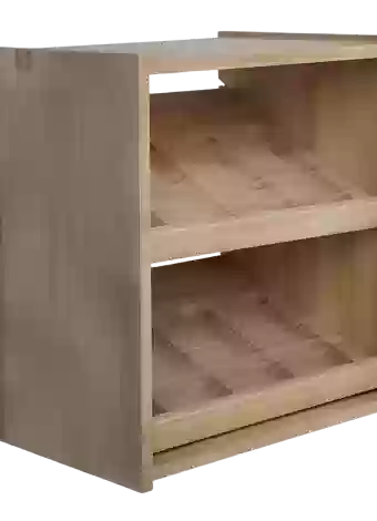 Botellero de madera de pino