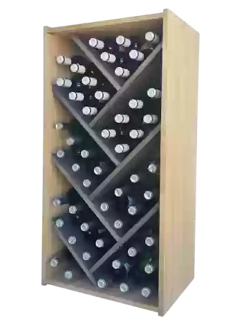 Botellero de madera de pino