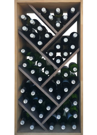 Botellero de madera de pino