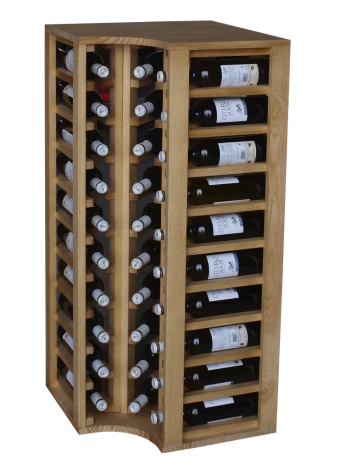 WOODEN BOTTLE FOR CORNER, CAPACITY FOR 40 Distributed  by Expovinalia-