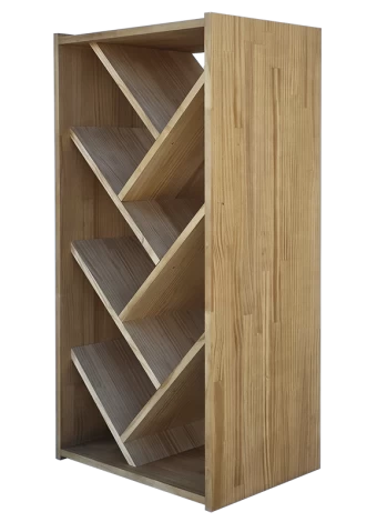 Modular bottle rack with SPIKE-SHAPED DIVISIONS by Expovinalia