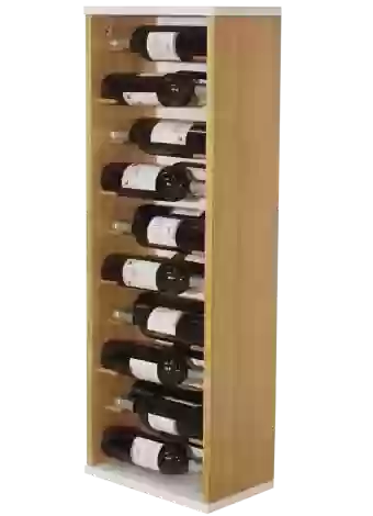Flaschenhalter aus Holz für 20 Flaschen