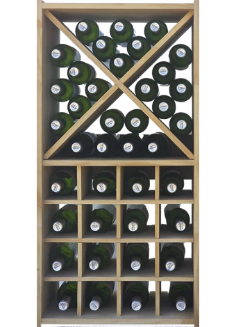 Botellero de madera de pino