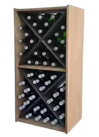 Botellero de madera de pino