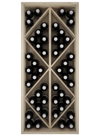 EICHENHOLZFLASCHE MIT RHOMBOS IN SEINEM ZENTRUM