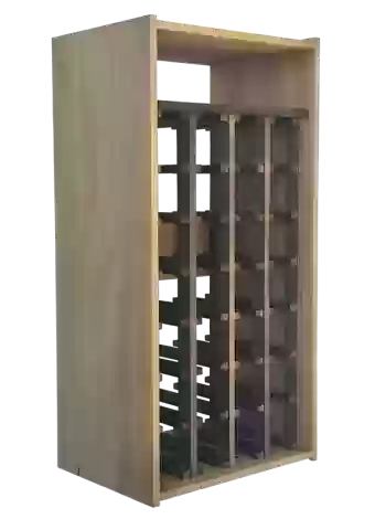 Botellero de madera de pino